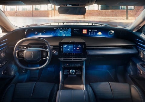 The panoramic display is shown in a 2025 Lincoln Nautilus® SUV. | Kirk Brothers Lincoln of Vicksburg in Vicksburg MS