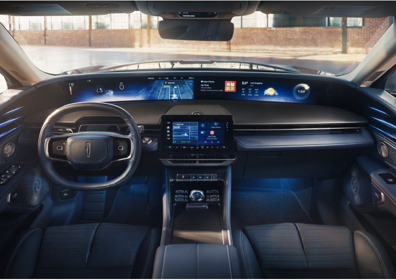 The panoramic display is shown in a 2026 Lincoln Nautilus® SUV. | Kirk Brothers Lincoln of Vicksburg in Vicksburg MS