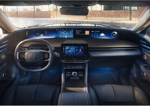 The panoramic display is shown in a 2026 Lincoln Nautilus® SUV. | Kirk Brothers Lincoln of Vicksburg in Vicksburg MS